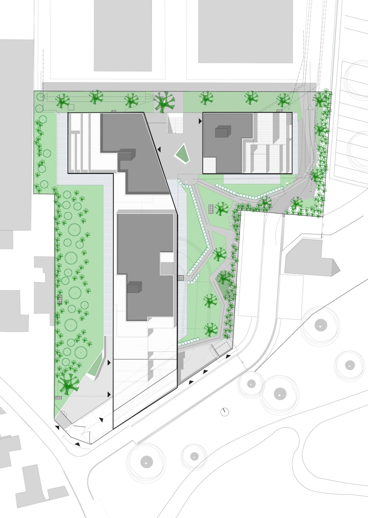 Residence Papillon Romainville Atelier Femia Plan Masse Detaile 1277x1800
